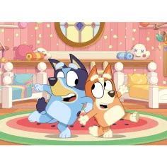 Bluey 2 in 1 puzzle eco mini da 24 pezzi e album da colorare 35x25cm - Lisciani immagine 2