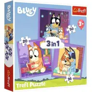 Bluey 3 in 1 puzzle da 20-36-50 pezzi - Trefl
