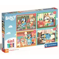 Bluey 4 in 1 puzzle da 12, 16, 20 e 24 pezzi - Clementoni