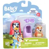 Bluey: Confezione doppia di personaggi - Vecchio Bluey e Bingo
