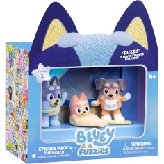 Bluey Fuzzies - Episodio: set da 3 pezzi - La spiaggia