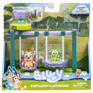 Bluey: Set da gioco del parco giochi con le figure di Bingo e Tartaruga