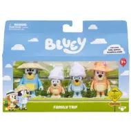 Bluey: Set di 4 figure Viaggio in famiglia