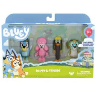 Bluey: Set di 4 personaggi da gioco Bluey e amici