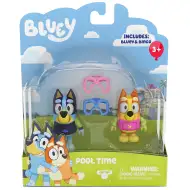 Bluey: Set di personaggi giocattolo Bluey e Chilli party in piscina
