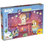 Bluey favola della buonanotte 2 in 1 puzzle da 24 pezzi e libro da colorare 35x25 cm - Lisciani
