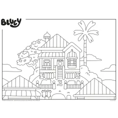 Bluey favola della buonanotte 2 in 1 puzzle da 24 pezzi e libro da colorare 35x25 cm - Lisciani immagine 3