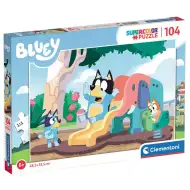 Bluey il cane scivola - puzzle Supercolor da 104 pezzi - Clementoni