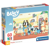 Bluey in cucina - puzzle Supercolor da 60 pezzi - Clementoni