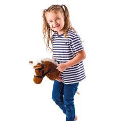 Bonnie il cavallo a dondolo di colore marrone scuro - Woodyland immagine 3