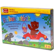 Boribon gioca a un gioco da tavolo con le macchinine.