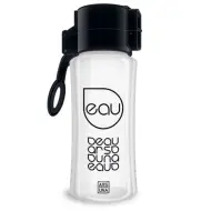 Borraccia trasparente nera 450ml