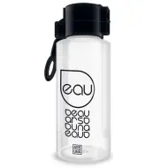 Borraccia trasparente nera 650ml