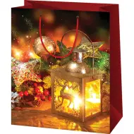 Borsa regalo di Natale di medie dimensioni 18x10x23cm