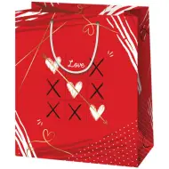 Borsa regalo di dimensioni normali "Love" 11x6x15cm