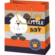 Borsa regalo di medie dimensioni con cagnolino carino 18x23x10cm