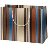Borsa regalo esclusiva a righe grandi 27x33x14cm