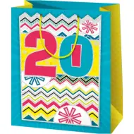 Borsa regalo esclusiva di grandi dimensioni con oltre 20 motivi, 27x14x33 cm