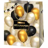 Borsa regalo esclusiva di medie dimensioni con motivo a palloncini 18x23x10 cm