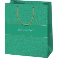 Borsa regalo esclusiva di medie dimensioni con scritta "Szeretettel" 18x10x23cm