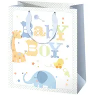 Borsa regalo esclusiva grande Baby Boy 27x33x14cm