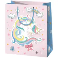 Borsa regalo gigante con motivo unicorno 33x15x44,5 cm