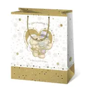 Borsa regalo gigante per il giorno del matrimonio 33x45x15cm