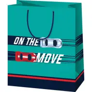 Borsa regalo grande per auto "On the move" 27x14x33cm