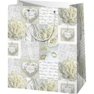 Borsa regalo per matrimonio di medie dimensioni 18x10x23cm
