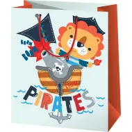 Borsa regalo pirata di medie dimensioni 18x23x10 cm
