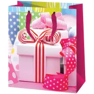 Borse regalo esclusive di dimensioni normali rosa 11x6x14cm