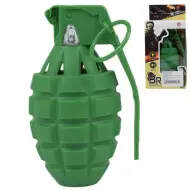 Breah: Granata giocattolo verde con luce e suono 11 cm