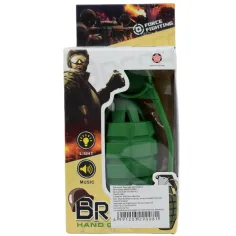 Breah: Granata giocattolo verde con luce e suono 11 cm immagine 5