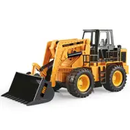 Bulldozer telecomandato RC 2,4GHz con 6 funzioni diverse in scala 1/24