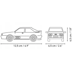 COBI: Audi Quattro 1980 gioco da costruzione auto bianca (24665) immagine 4