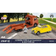 COBI: Citroën Type H autotrasportatore e 2CV Type AZ gioco da costruzione (24627) immagine 2