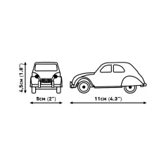COBI: Citroën Type H autotrasportatore e 2CV Type AZ gioco da costruzione (24627) immagine 5