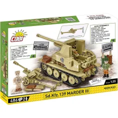 COBI: Sd.Kfz. 139 Marder III carro armato set di costruzione (3131) immagine 6