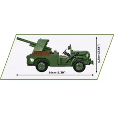 COBI: Seconda Guerra Mondiale 37 mm GMC M6 Fargo set di costruzione (3116) immagine 4