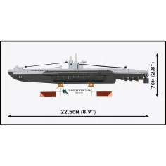 COBI: Set da costruzione Seconda Guerra Mondiale – Sottomarino Tipo VIIC U-96 (4857) immagine 5