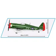 COBI: Set da costruzione WW II P-47 Thunderbolt (5737) immagine 4
