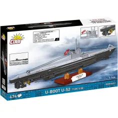 COBI: Sottomarino U-52 della Seconda Guerra Mondiale (Tipo VIIB) - gioco di costruzione (4852) immagine 7