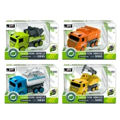 Camion colorati macchine operatrici in diverse varianti immagine 2