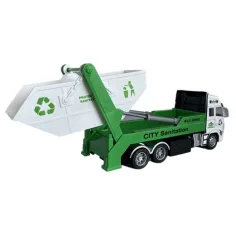 Camion con telecomando RC per rifiuti o container con luci 27MHz 1/36 20cm in due varianti immagine 2