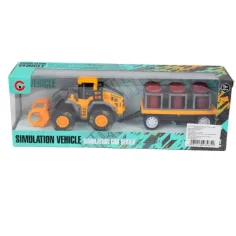 Camion da Ingegneria: Trattore con barili di olio e rimorchio 24cm immagine 4