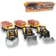 Camion da Ingegneria: Trattore escavatore con rimorchio e barili in diverse varianti 43 cm