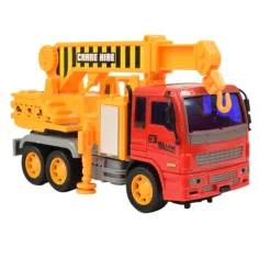 Camion da costruzione: Camion gru con meccanismo a volano 19cm immagine 5
