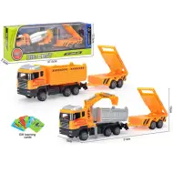 Camion da costruzione con rimorchio in diverse varianti