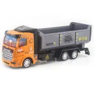 Camion da trasporto con trazione a retrocarica, luci e suoni 1/48