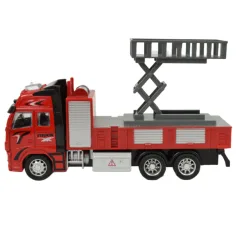 Camion dei pompieri: Autopompa con cestello elevatore a volano con luci e suoni 20cm immagine 4